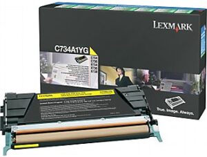 lexmark-c734a1yg-yellow-toner-cartridge