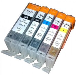 Canon-CLI651XLVP-Ink-cartridge-5-pack-pack-Compatible