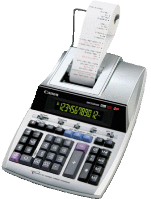 Canon-MP20DHIII-printing-Calculator