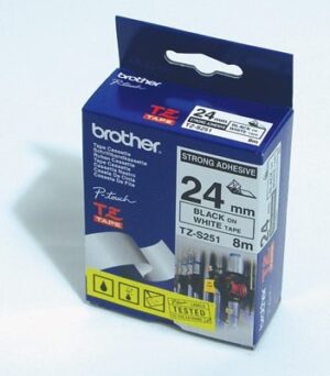 brother-tzes251-black--on-white-strong-adhesive-label-tape
