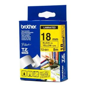 brother-tzes641-black--on-yellow-strong-adhesive-label-tape