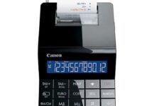 Canon-XMARK1PBK-desktop-printing-black-calculator
