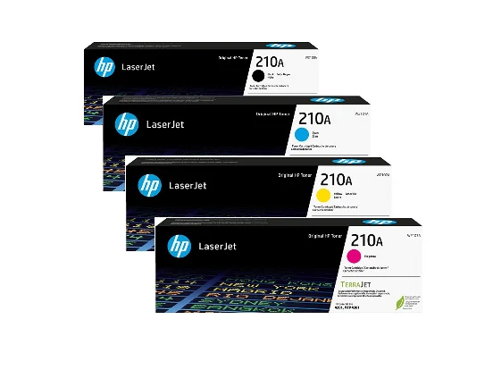 HP 210A toner cartridge 4 value pack